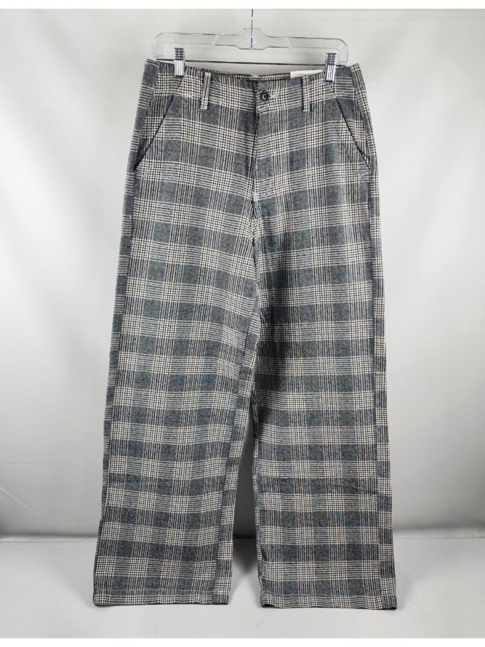 American Eagle Pants Womens 8 Multi Plaid High Rise Baggy Wide Leg NWT